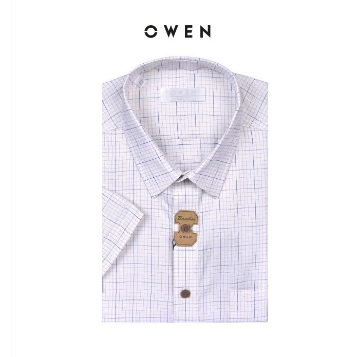 OWEN - Áo sơ mi ngắn tay Owen chất sợi tre 22666 | BigBuy360 - bigbuy360.vn