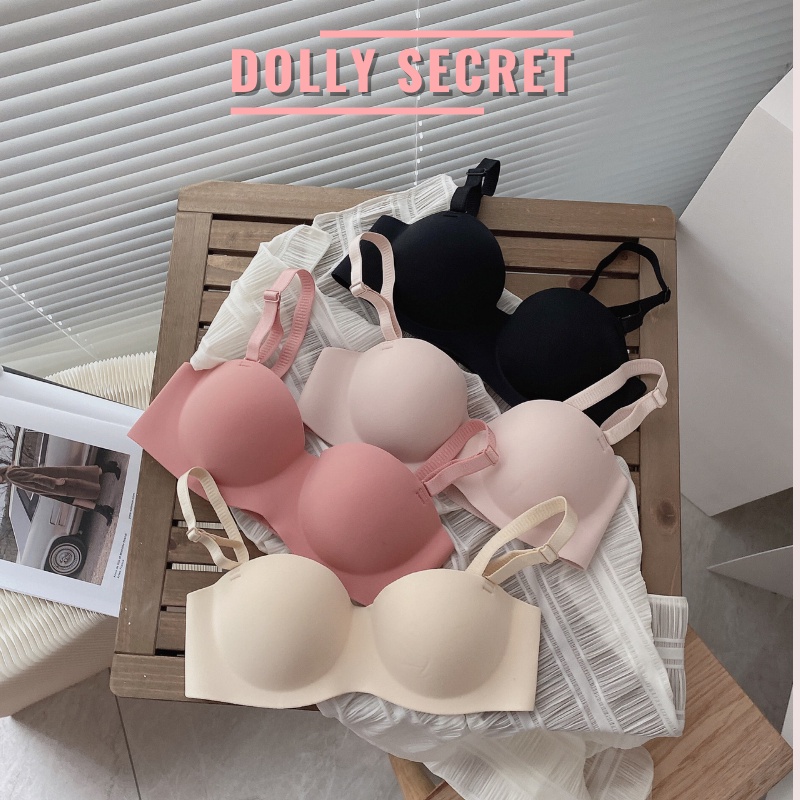 Áo lót đúc su non bàn tay không gọng dáng cúp ngang đệm dày nâng ngực sexy chất su non cao cấp mềm mại DOLLY SECRET A10 | WebRaoVat - webraovat.net.vn