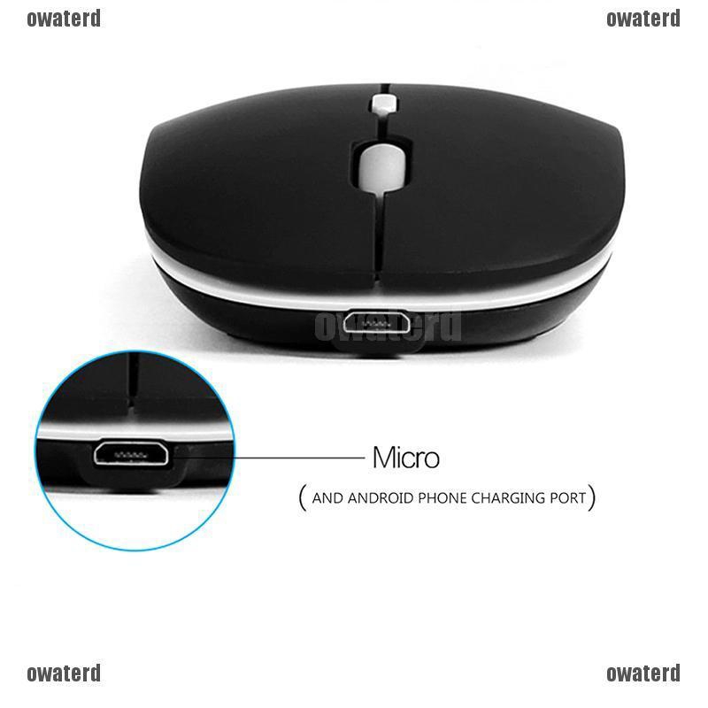 ★GIÁ RẺ★ Rechargeable Bluetooth Wireless Mouse Silent USB Optical Mice for Computer PC