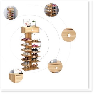Kệ để giày dép 7 tầng 14 ngăn bằng gỗ cao cấp