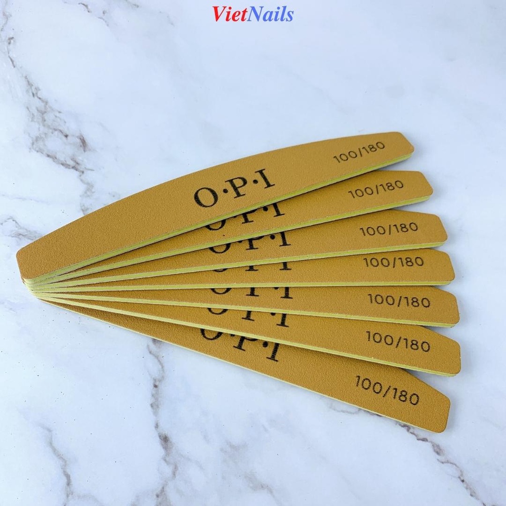 Dũa Móng Tay OPI Da Bò Dũa Móng Thật Móng Gel Nhám 100/180