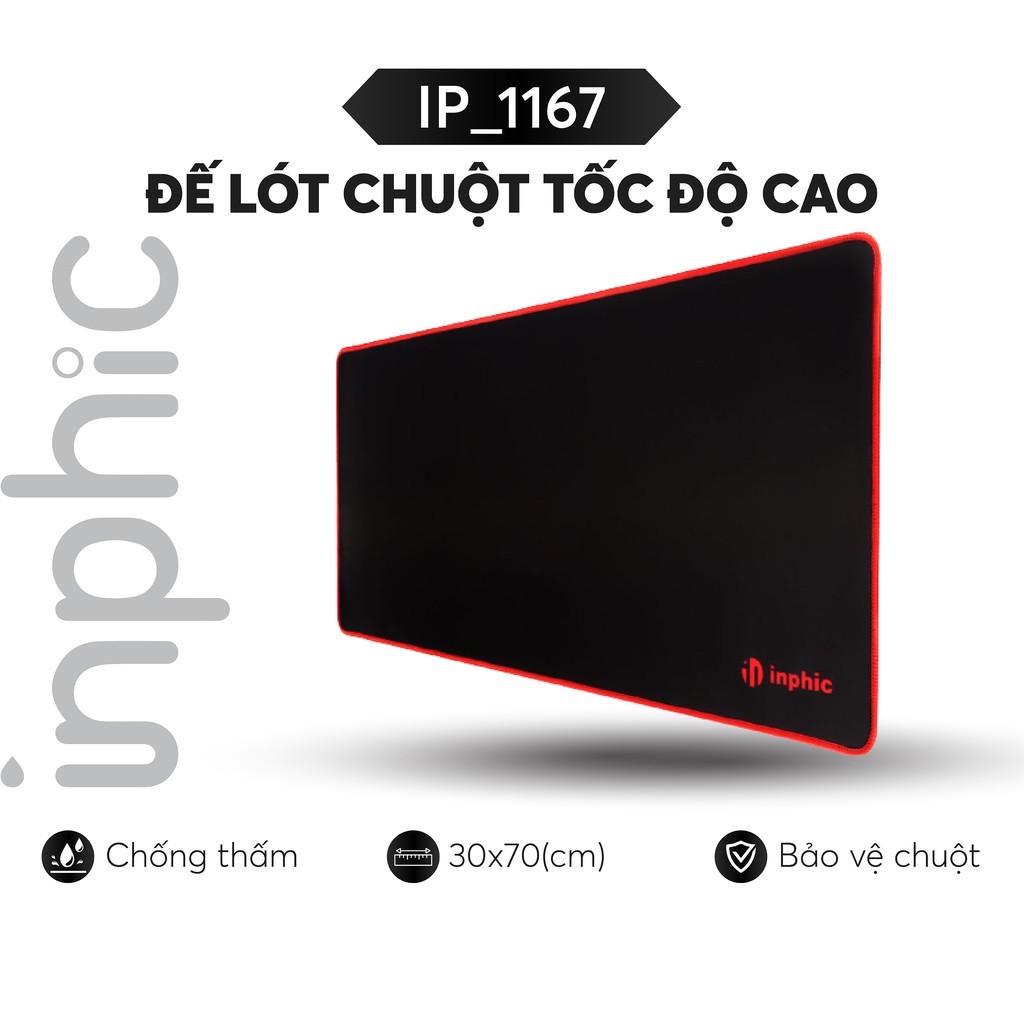 Đế Lót Di Chuột Tốc Độ Cao INPHIC PD100 / PD50 Big/Small - Chất Liệu Cao Su Tự Nhiên Đế Chống Trơn Trượt