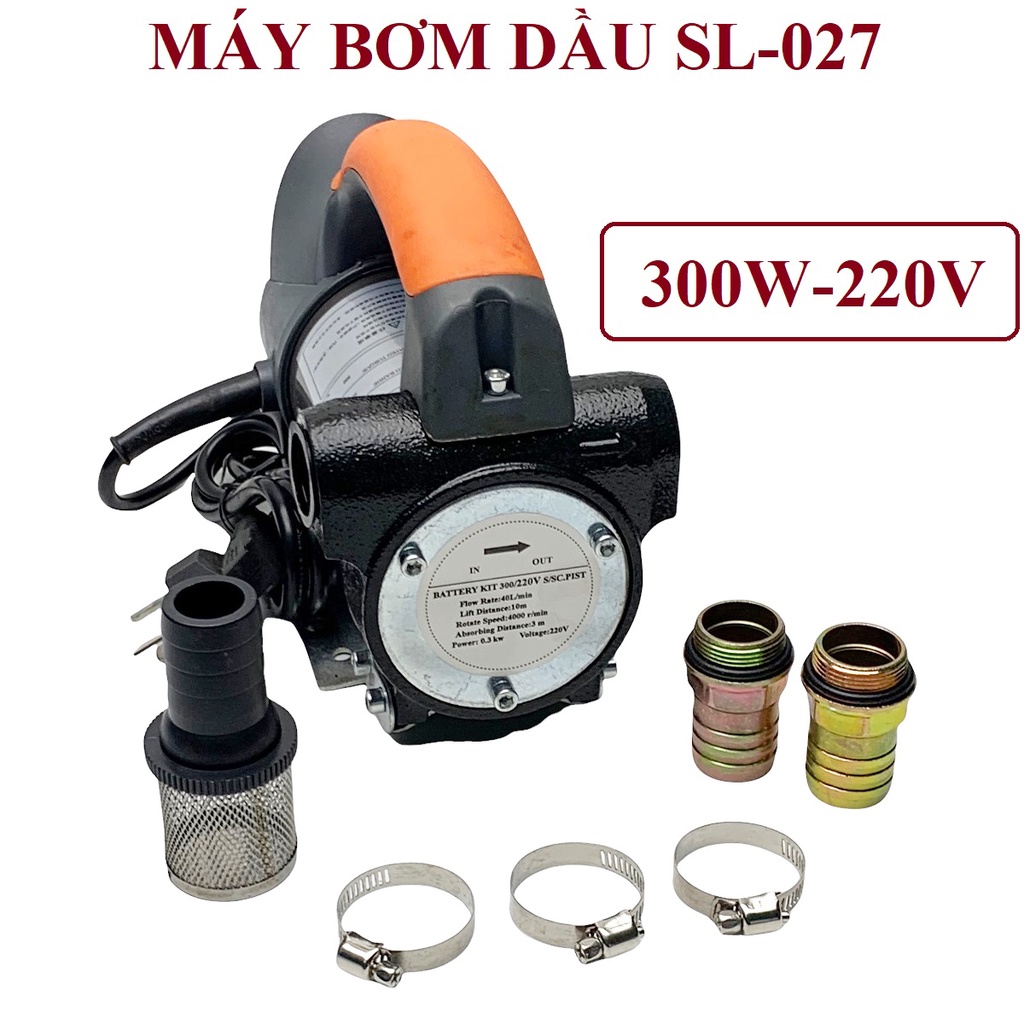 Máy bơm dầu SOULI, bơm nhớt, diezel , thủy lực , mini 12v, 24v, 220v, motor lõi đồng lưu lượng 40L/phút