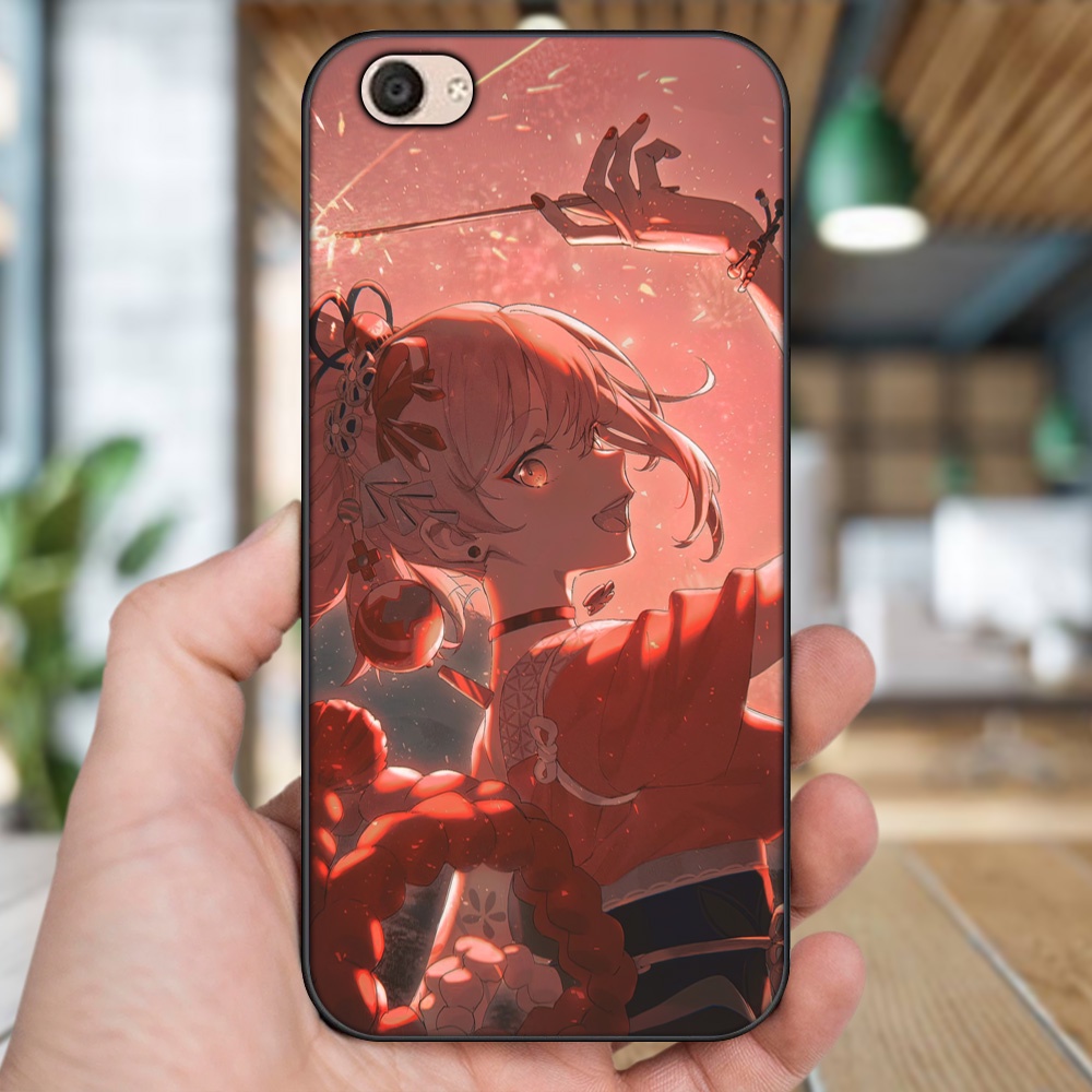 Ốp lưng Vivo V5, V5 Plus viền đen in hình Yoimiya Genshin Impact