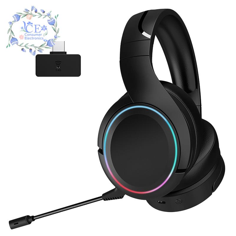 Tai Nghe Chơi Game Không Dây X6 Pro 2.4G+BT 5.1 Màu Trắng Cho PC/Laptop/Mobile/PS4/5/Switch/XBOX