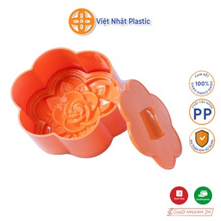 Khuôn xôi hình bông hoa hồng nhựa Việt Nhật Plastic nhiều size