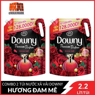 COMBO 2 túi Nước xả vải Downy Đam mê 2X2.4L