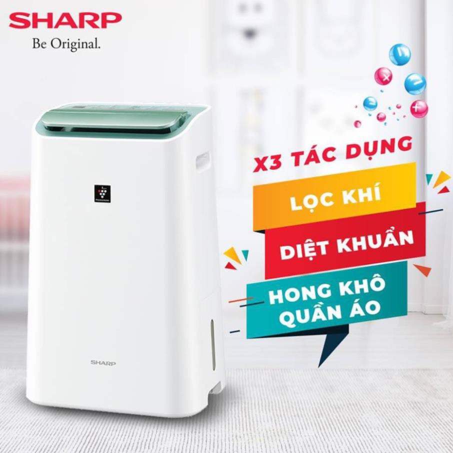 [Mã ELHA10 giảm 6% đơn 5TR] Máy lọc không khí hút ẩm ion Sharp DW-E16FA-W (38m2) - Bảo hành chính hãng 12 Tháng