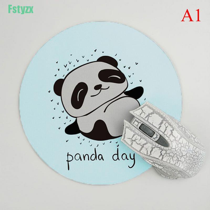 fstyzx 1Pc cute panda mouse pad size for 22x22x0.3cm gaming mouse pads