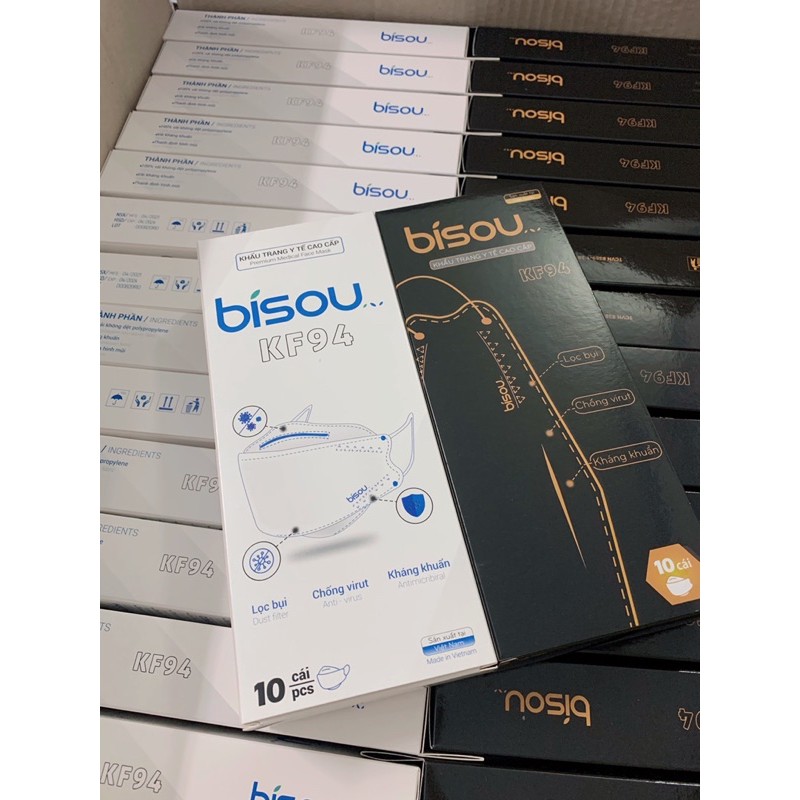 KHẨU TRANG Y TẾ BISOU KF94 - HỘP 10C | BigBuy360 - bigbuy360.vn