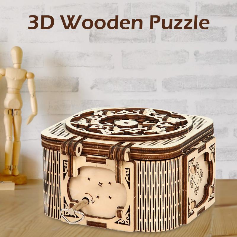Hộp nhạc gỗ 3D tự lắp ráp cho bé