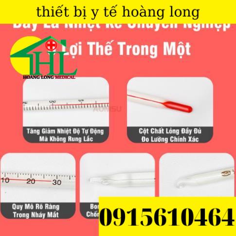Nhiệt Kế Thủy Ngân 200 Độ - Cây Đo Nhiệt Độ Nước