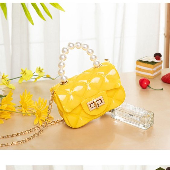 Túi Silicon Nhựa Quai Ngọc ❤️FREESHIP❤️Túi Đeo Chéo Nữ Nhỏ Xinh SBP177