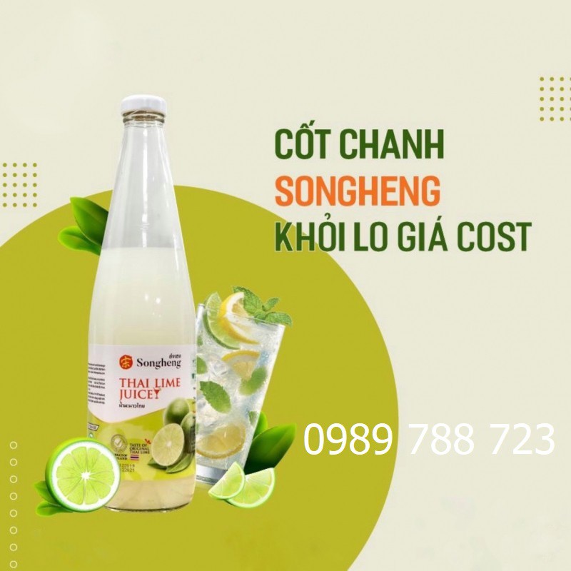 Nước cốt chanh thái lan chai 750ml pha trà chanh cực ngon