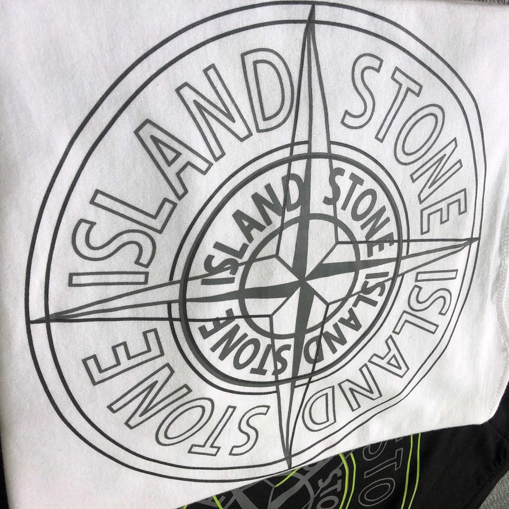 Áo Thun Tay Ngắn Cổ Tròn In logo Stone ISLAND Cá Tính Hợp Thời Trang