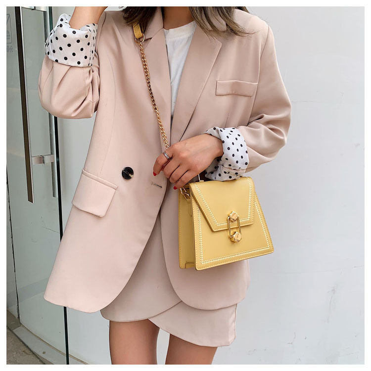 Túi đeo vai Ielgy dáng vuông phong cách Hàn Quốc thời trang