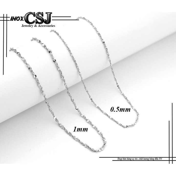 [CSJ]DÂY CHUYỀN NỮ INOX ĐẸP KHÔNG ĐEN