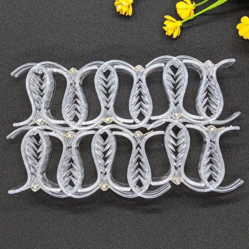Kẹp càng cua 5 răng 3 răng trong suốt  thời trang cho nữ tiện lợi