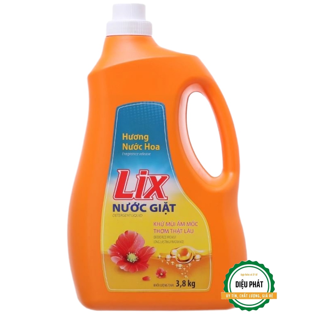 ⚡️ Nước Giặt Lix Hương Nước Hoa Chai 3.65 Lít