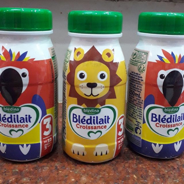 Combo 12 hộp Sữa nước BLEDILAIT hình thú 250ml nội địa Pháp