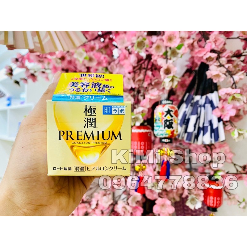 Kem chống lão hoá cấp ẩm chuyên sâu Hada Labo Gokujyun Premium Super Hyaluronic Cream