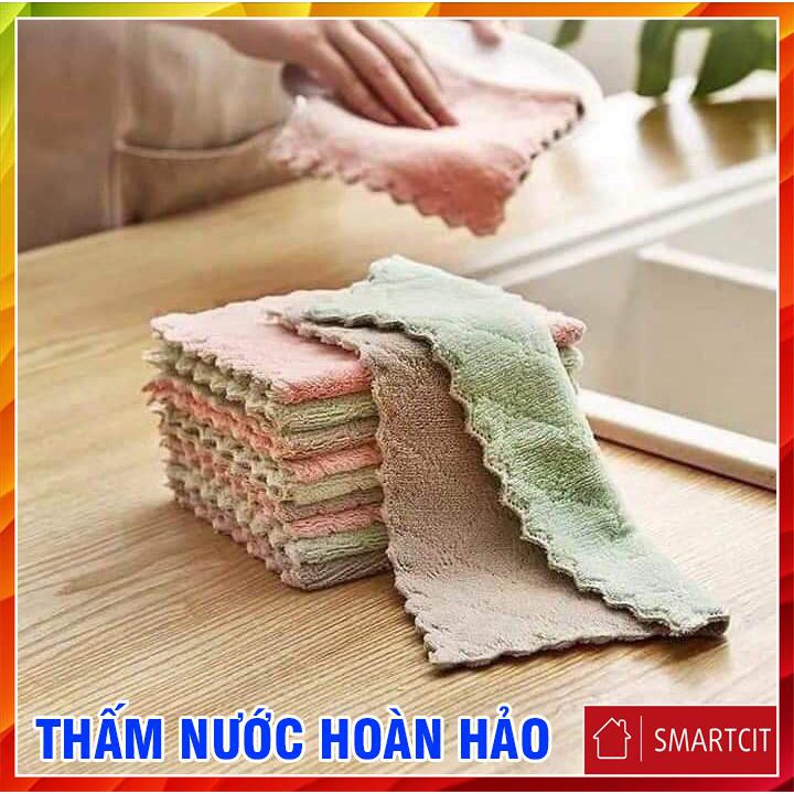 Khăn Lau 2 màu Đa Năng Siêu Thấm Nước T3S3