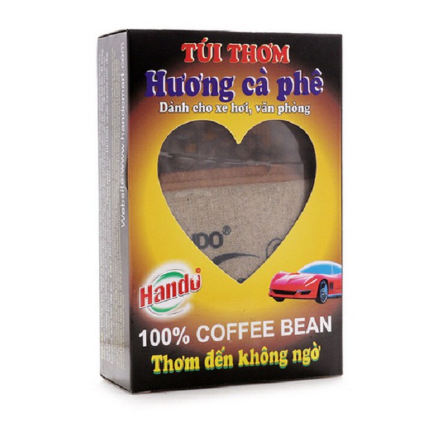 Túi thơm hương cà phê khử mùi cho ô tô Hando 100g