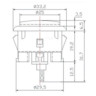 Bộ 6 Nút Lớn 30mm
