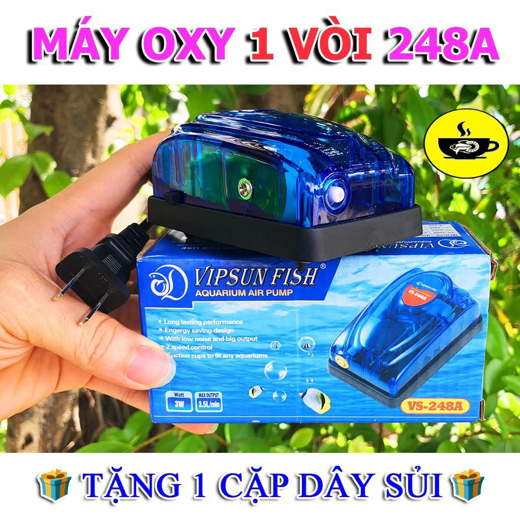 ❄️ Máy bơm oxy hồ cá VIPSUN FISH (Tặng dây + sủi oxi)