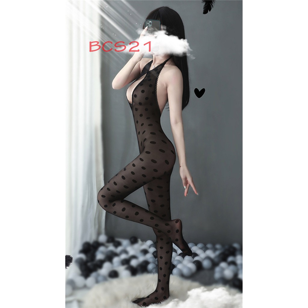 No. 57 N57 70 💕CHE TÊN💕 Bodysuit Sexy Đồ Ngủ Cosplay Xuyên Thấu Gợi Cảm Hở Đáy Quyến Rũ Vải Mịn Bodystocking BCS21 | BigBuy360 - bigbuy360.vn