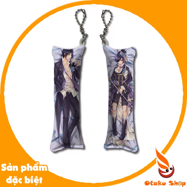 Móc khóa gối in hình Anime Hắc Quản Gia - Black Butler - Kuroshitsuji - Sebastian - Ciel -  Otaku shop