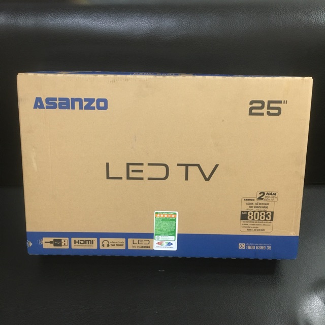 Tivi led tv 25 inch Asanzo tích hợp đầu thu DVB-t2