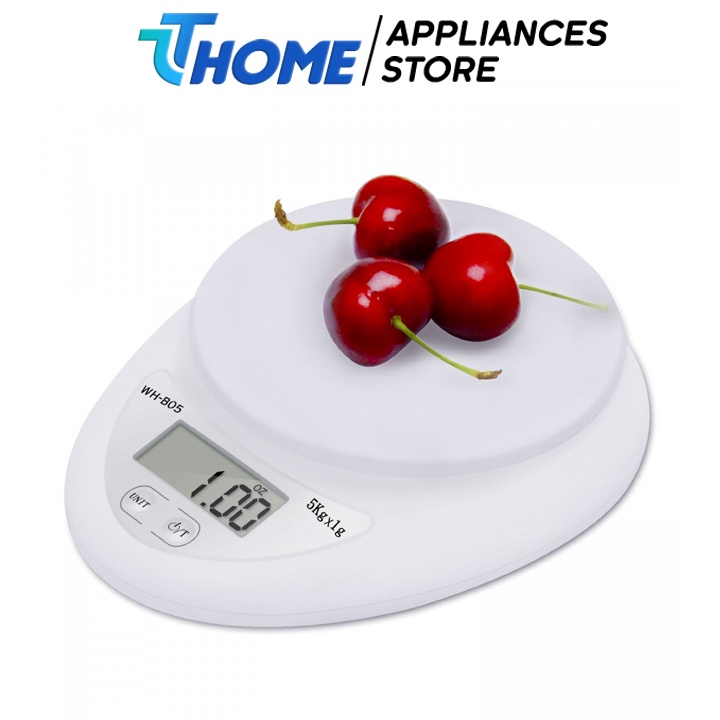 Cân tiểu ly điện tử mini nhà bếp loại 5kg làm bánh đồ ăn nguyên liệu chính xác cao TT - HOME