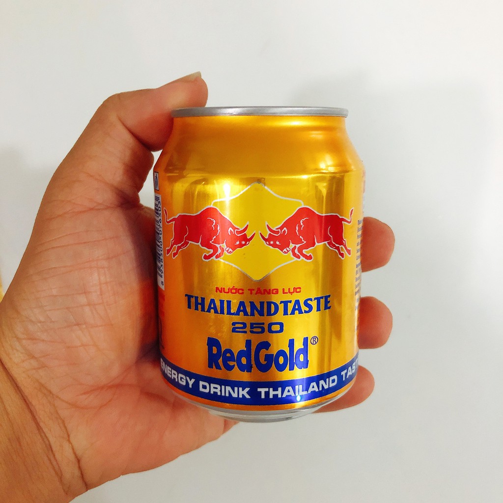 [ NGON QUÁ KHÓ CƯỠNG ] 01 lon x 250ml nước tăng lực Red Gold Thái Lan (Date : 12 tháng)