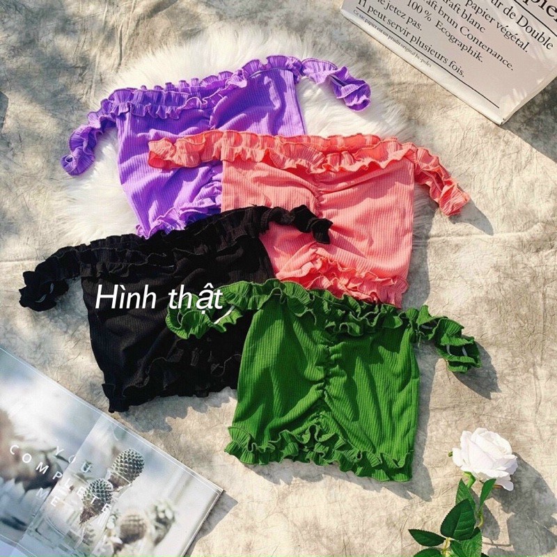 Áo bẹt vai viền bèo cực sexyN | BigBuy360 - bigbuy360.vn