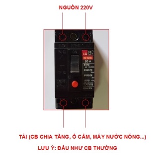 Aptomat chống giật 20A hàng bãi nhật
