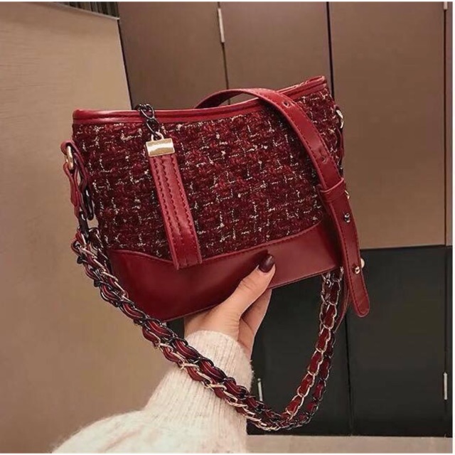 ORDER - Túi C.Gabrielle dạ tweed hàng cao cấp sale - CLIP HÀNG VỀ