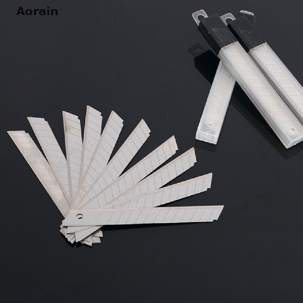 Bộ 10 Lưỡi Dao 9mm Thay Thế Cho Dao Cắt Tiện Dụng