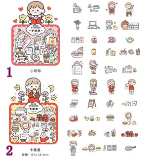 Sticker trang trí hình cô gái dễ thương