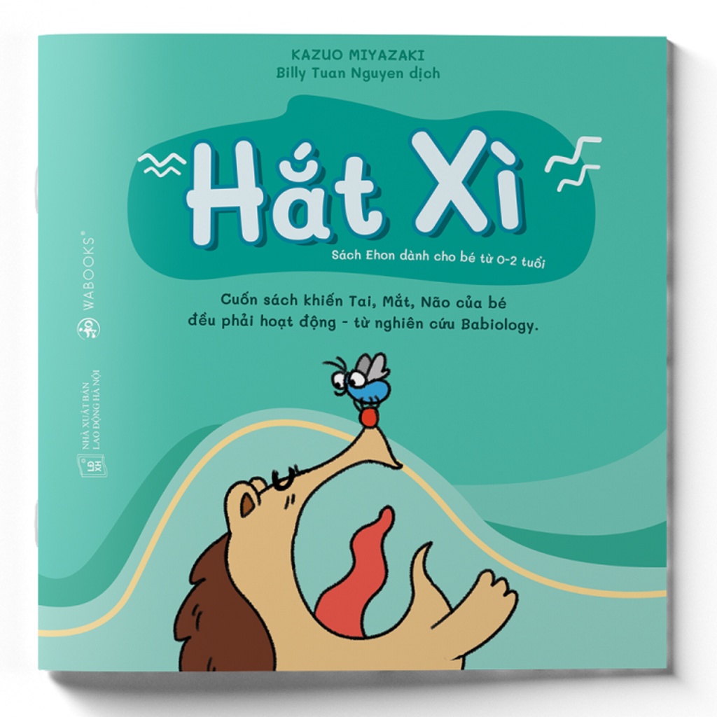 Sách ehon cho bé - Thật Bất Ngờ - Hắt Xì - Ehon nhật bản cho bé 0 2 tuổi wabooks