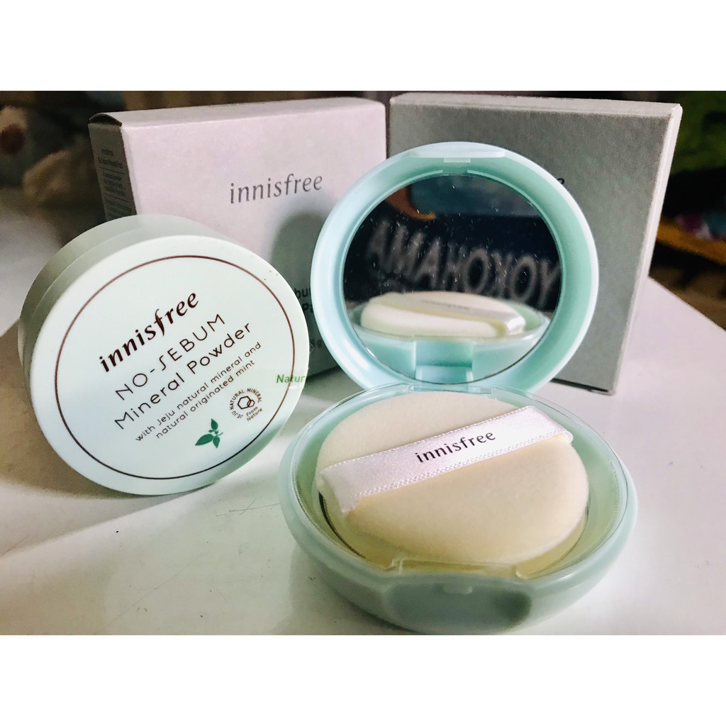 Phấn phủ kiềm dầu dạng nén Innisfree No Sebum Mineral Pact 8.5g