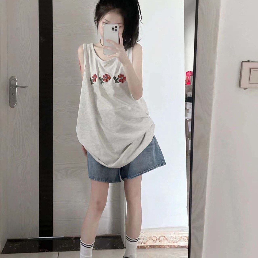 Áo Lửng Thể Thao Không Tay Thời Trang Mùa Hè Dành Cho Nữ