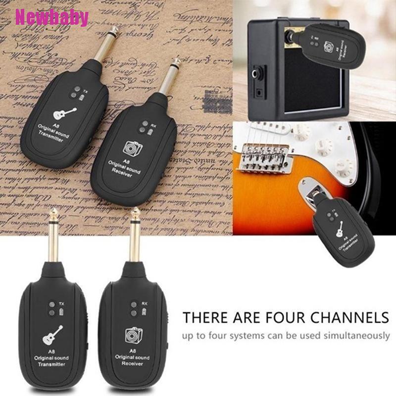 Thiết Bị Thu Phát Tín Hiệu Đàn Guitar Điện Không Dây UHF Cổng Sạc USB