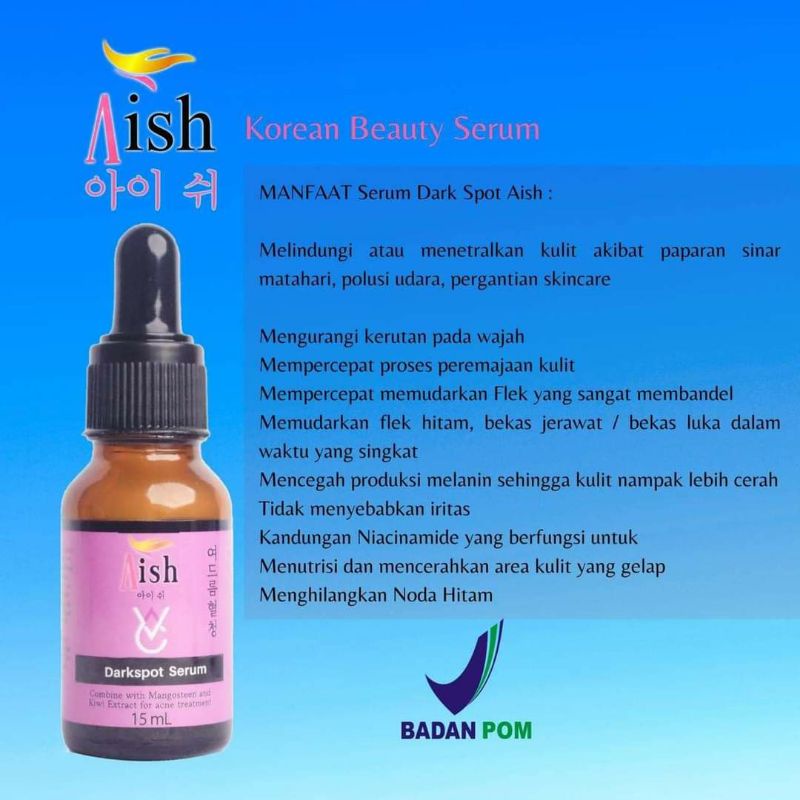 (Hàng Mới Về) Serum Aish Trị Mụn Làm Sáng Da Hàn Quốc