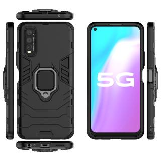 Ốp Điện Thoại Pc Cứng Kiểu Áo Giáp Gắn Nhẫn Đỡ Chống Sốc Cho Vivo Y51s Vivo Iqoo U1