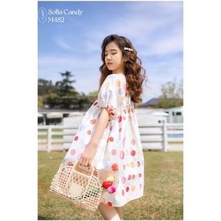 [THANH LÝ]- Váy chấm bi Sofia Candy size 12/18m-9/10y (10-40kg)