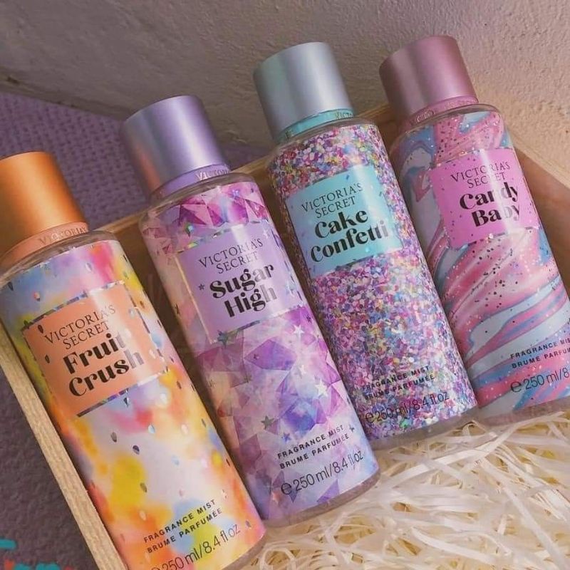Xịt thơm toàn thân Victoria's Secret  Candy, Cake, Sugar thơm lâu, giữ mùi hàng Trung