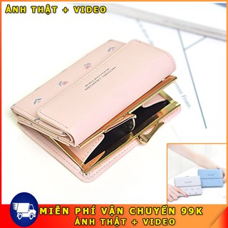 (ẢNH THẬT+VIDEO)Bóp ví nữ mini cầm tay hàn quốc cao cấp,ví tiền nữ nhỏ dễ thương.