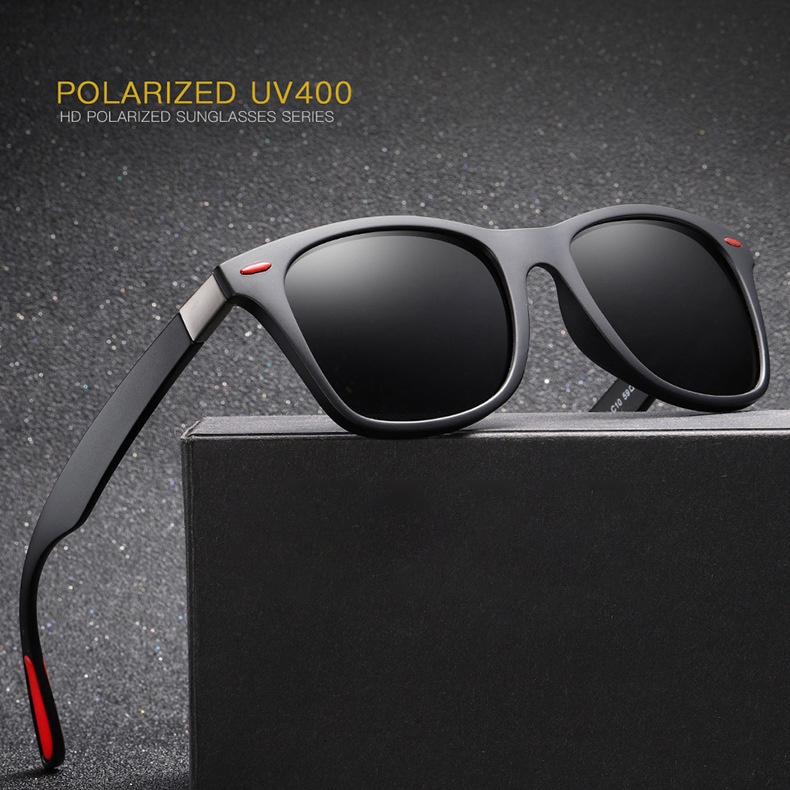 Kính mát nam M018  phân cực lái xe ngoài trời chống tia UV  kiểu dáng xu hướng thời trang châu âu gọng bằng nhựa dẻo