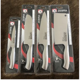 Bộ 4 dao inox 304 nguyên khối cao cấp Zebra Pro II Thái Lan - 100304,100249,100235,100269.